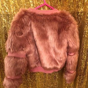 Toddler Girls Faux Fur Jacket